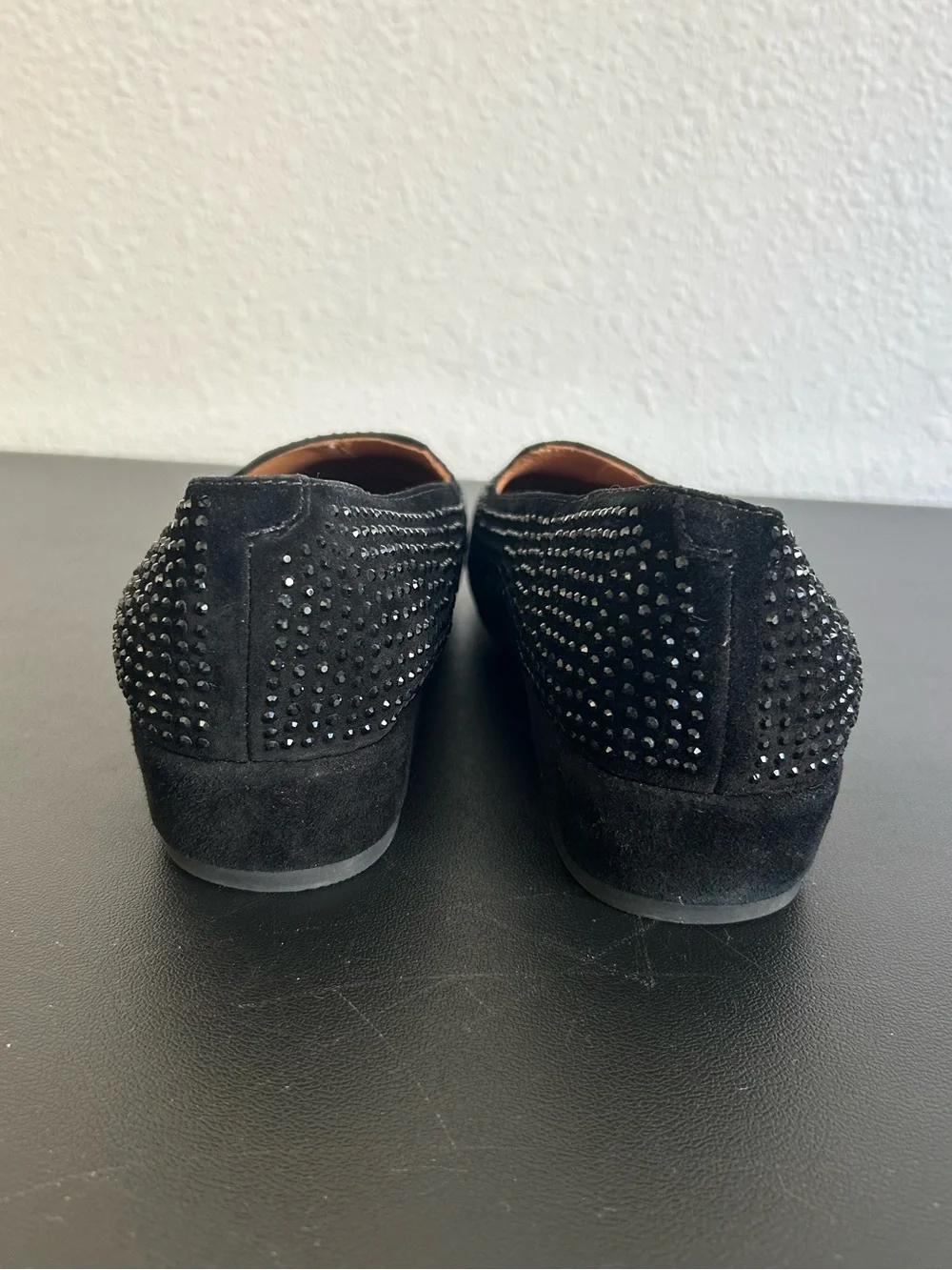 L’AMOUR DES PIEDS Size 9 1/2 Black Embellished Correze Loafers COMFORT SHOES
